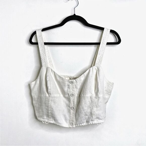 Madewell NWT Modular Sleeveless Tank in Lighthouse Size 16 - Picture 4 of 7